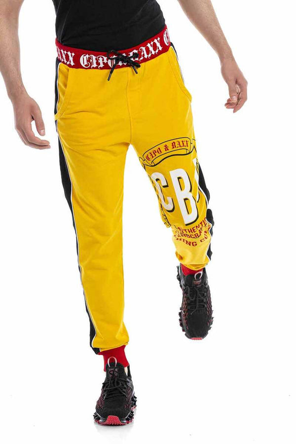 Cipo & Baxx CLR141 Men's Tracksuit Set YELLOW