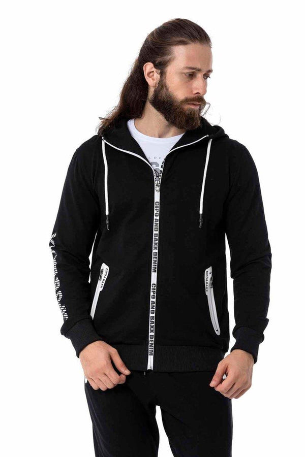 Cipo & Baxx CLR151 Men's Tracksuit Set BLACK