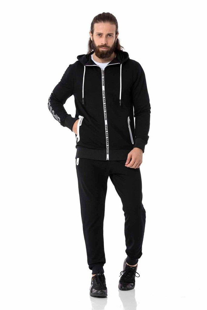 cipo & baxx CLR151 Men's Tracksuit Set BLACK
