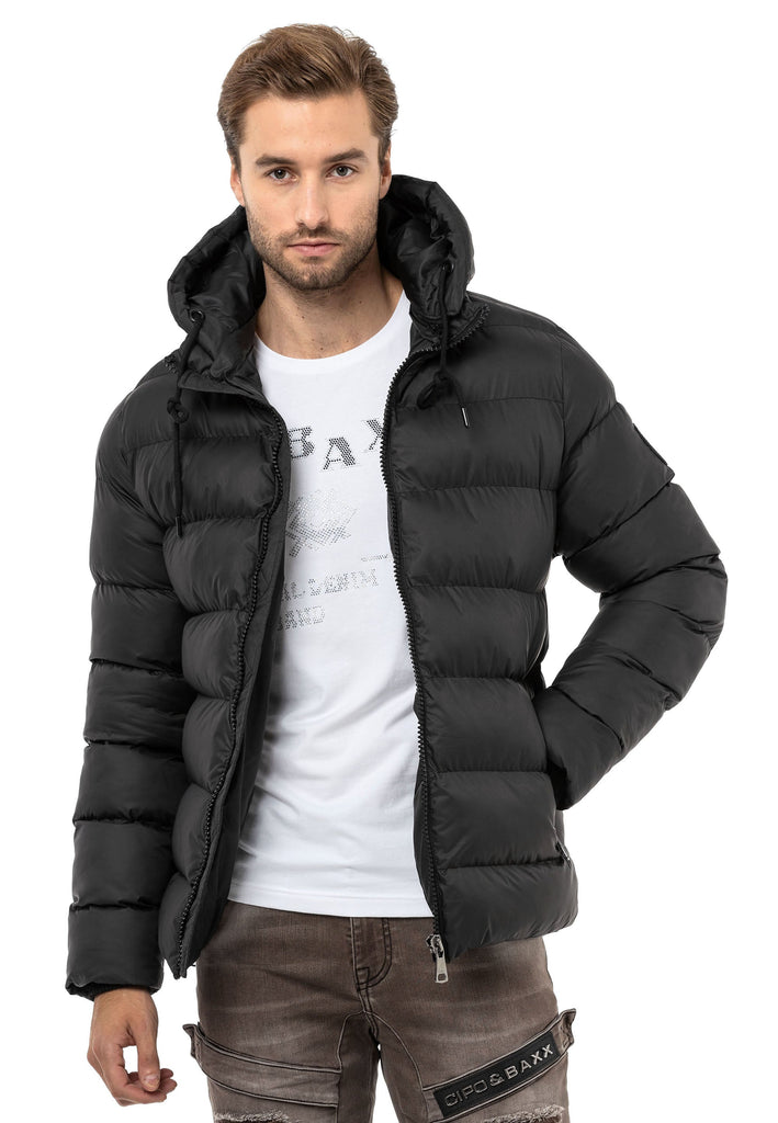 cipo & baxx CM224 Men's Puffer Jacket BEIGE