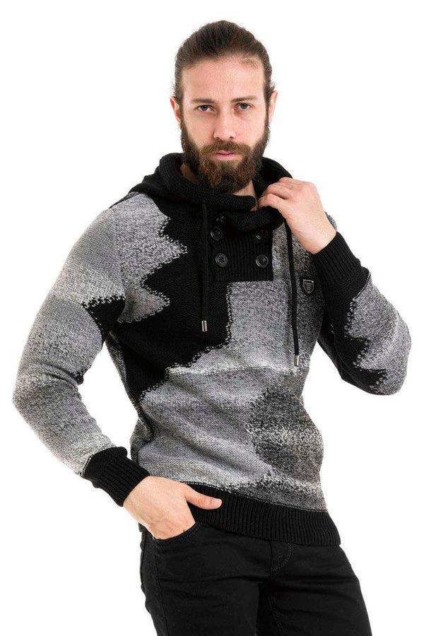 Cipo & Baxx CP261 Hooded Thick Sweater NAVYBLUE