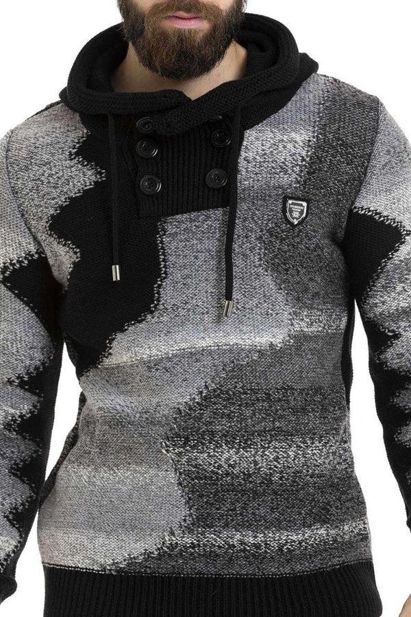 Cipo & Baxx CP261 Hooded Thick Sweater NAVYBLUE