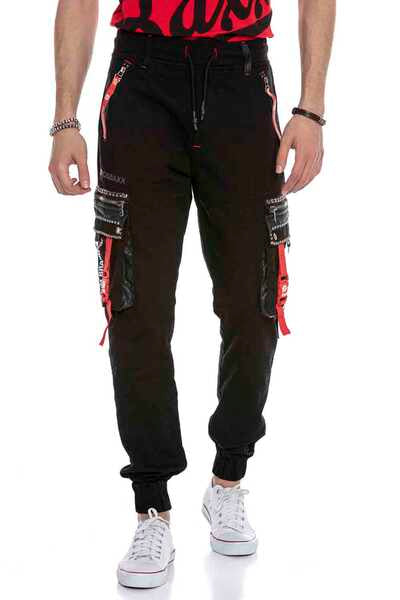 cipo & baxx CR132 Men's Sweatpants BLACK