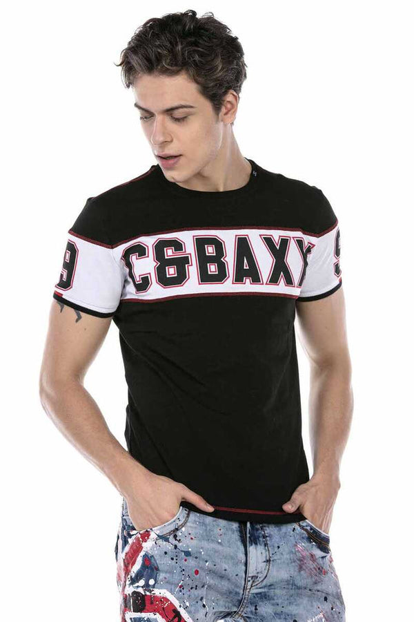Cipo & Baxx CT631 Basic Men's T-Shirt BLACK