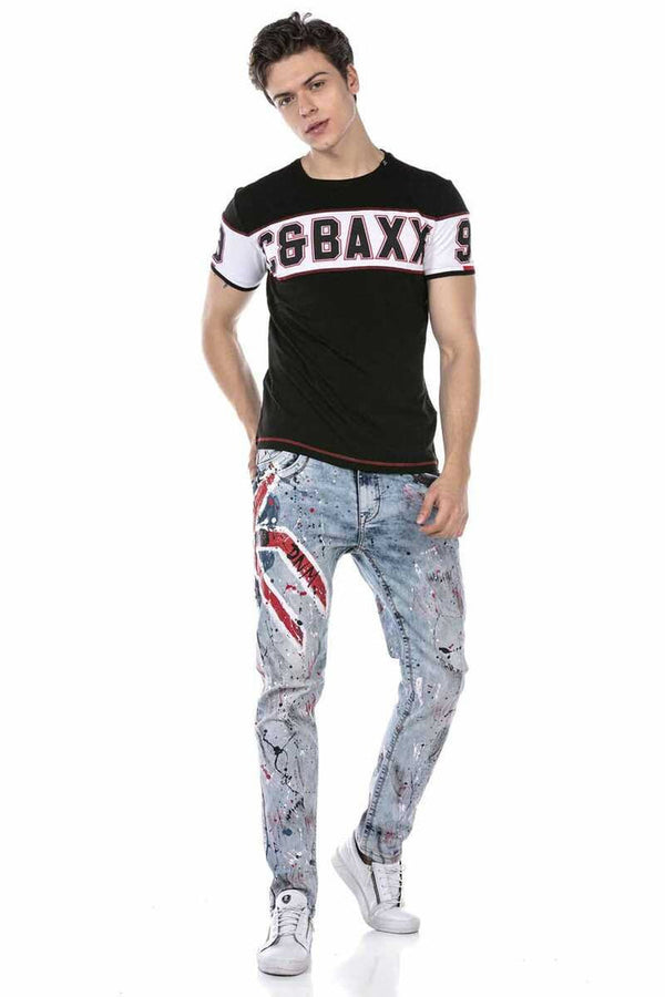 Cipo & Baxx CT631 Basic Men's T-Shirt BLACK