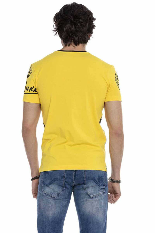 Cipo & Baxx CT635 V-Neck Basic T-Shirt RED