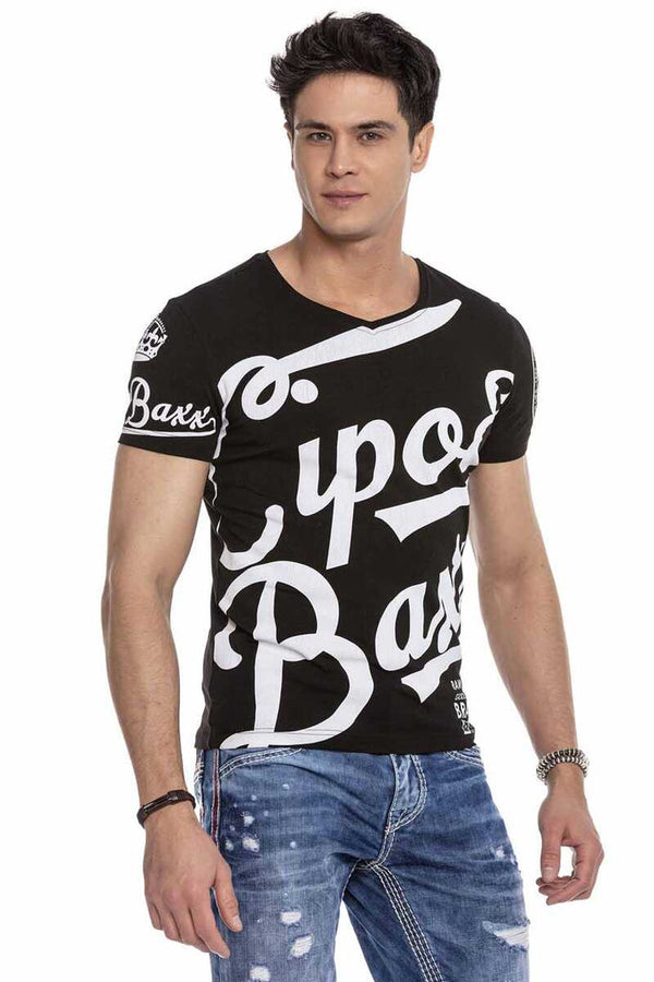 Cipo & Baxx CT635 V-Neck Basic T-Shirt RED