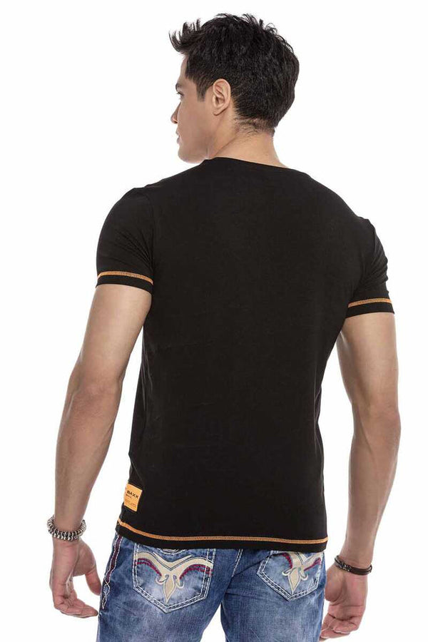 Cipo & Baxx CT644 Neon Printed Men's T-Shirt WHITE