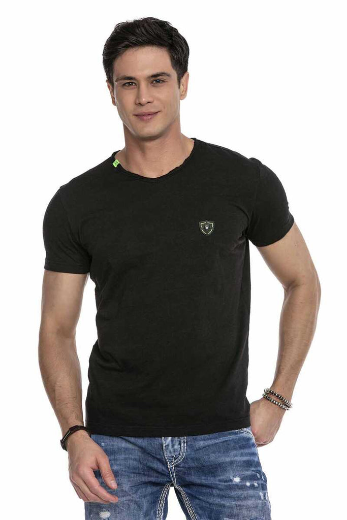 cipo & baxx CT648 Men's Basic T-Shirt BLUE
