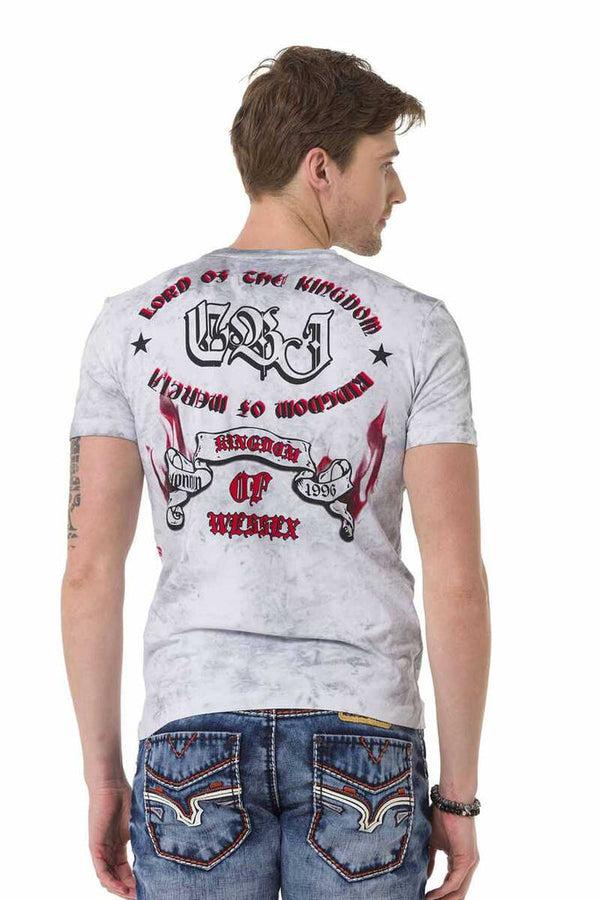 Cipo & Baxx CT694 Printed T-Shirt GREY