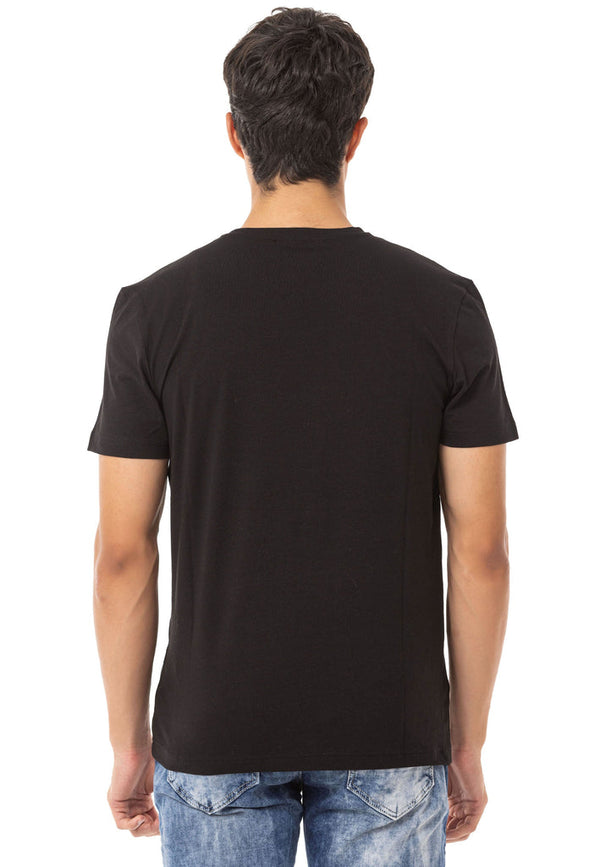 Cipo & Baxx CT717 Color Printed T-Shirt BLACK