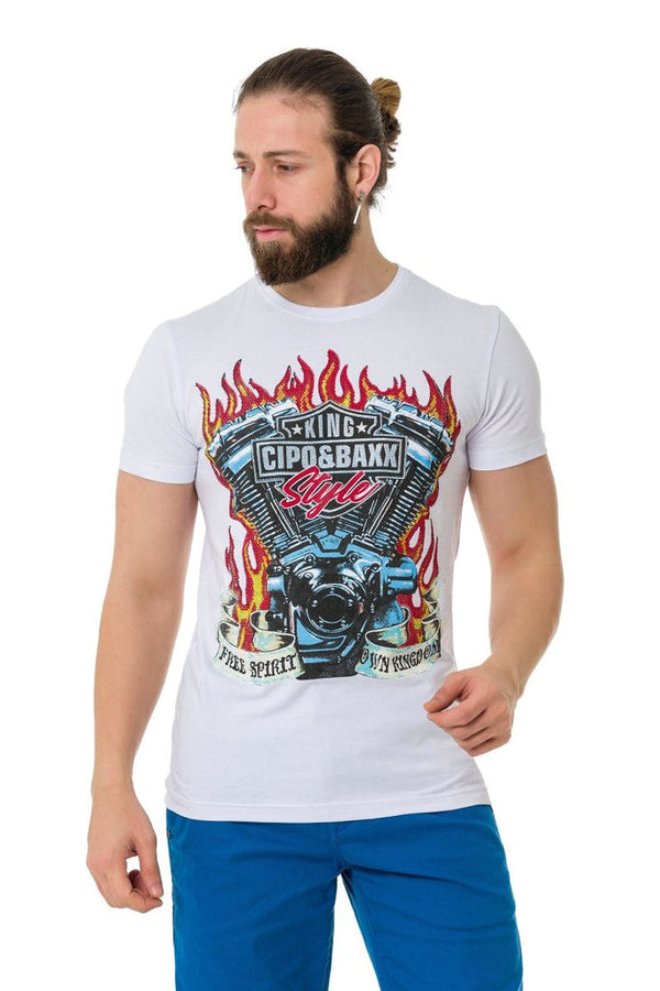 Cipo & Baxx CT730 Hot Rod Engine T-Shirt BLACK