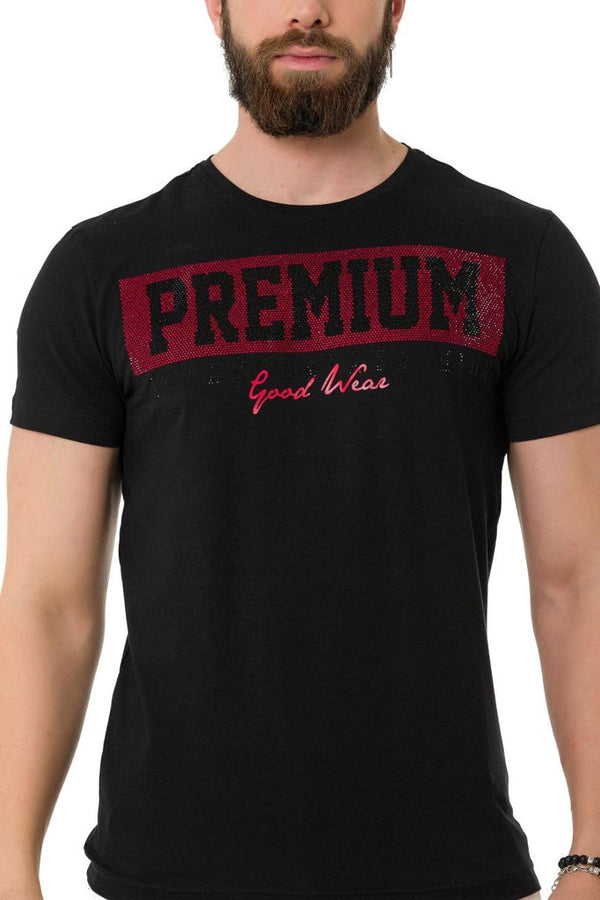 Cipo & Baxx CT732 Stone Premium T-Shirt BLACK