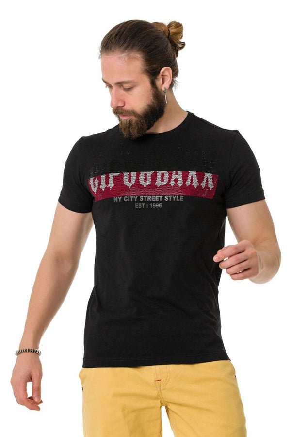 Cipo & Baxx CT732 Stone Premium T-Shirt BLACK