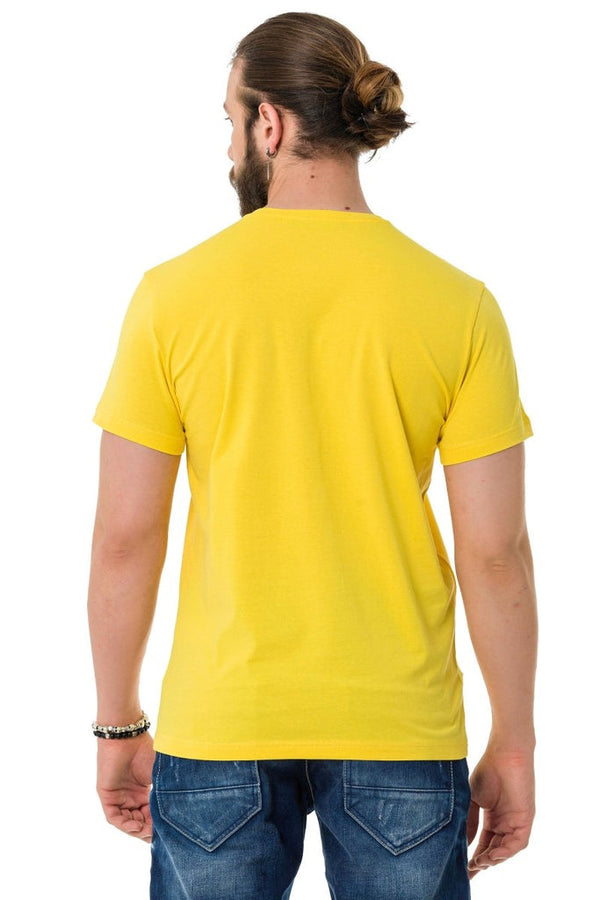 Cipo & Baxx CT735 Shiny Embossed T-Shirt BLACK