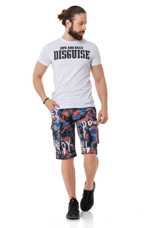 Cipo & Baxx CT737 Stealth Embossed T-Shirt BLACK