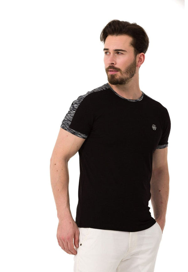 Cipo & Baxx CT739 Basic Men's T-Shirt BLACK