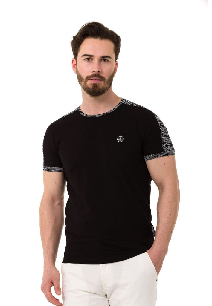 cipo & baxx CT739 Basic Men's T-Shirt BLACK