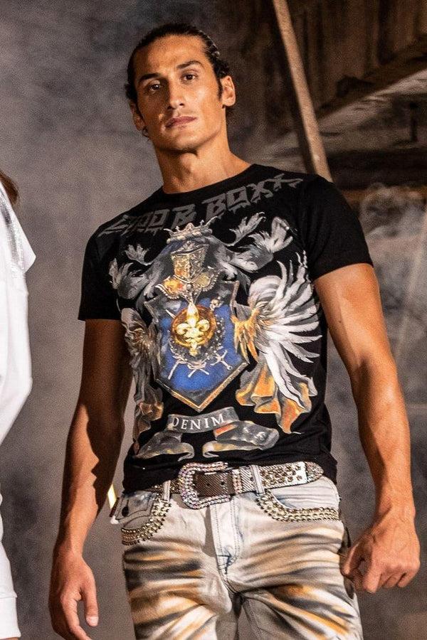 Cipo & Baxx CT743 Printed T-Shirt BLACK