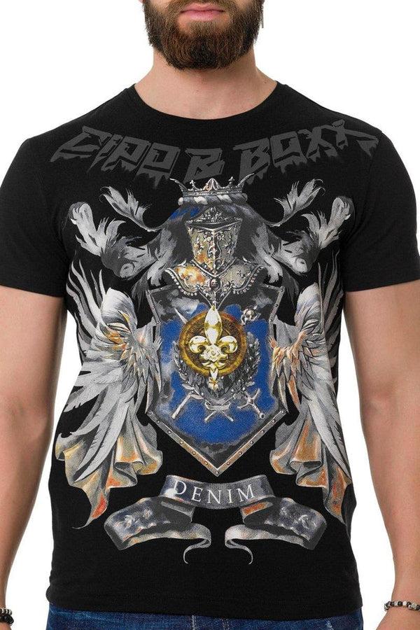 Cipo & Baxx CT743 Printed T-Shirt BLACK