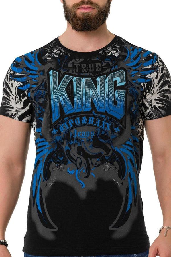 Cipo & Baxx CT763 King Printed T-Shirt BLACK