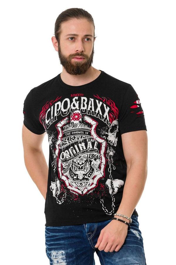 Cipo & Baxx CT772 Chain T-Shirt BLACK