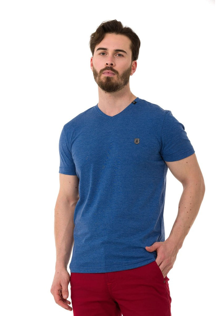 cipo & baxx CT773 Basic Men's T-Shirt BLUE
