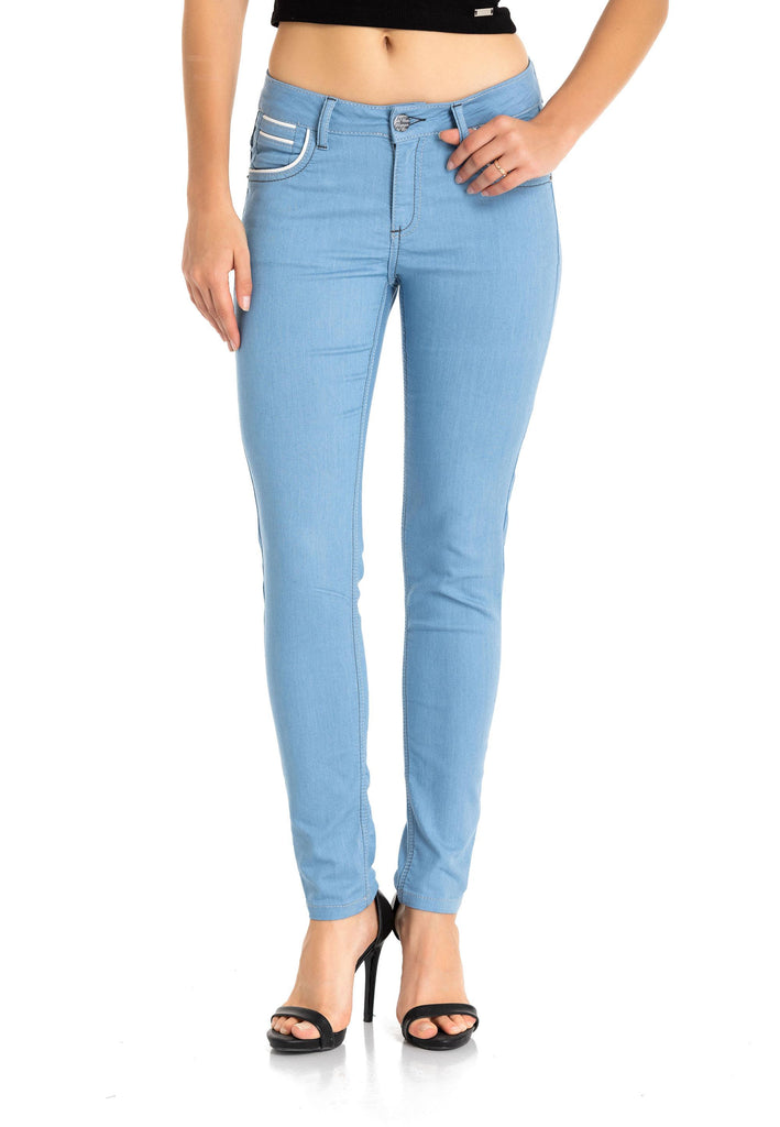 cipo & baxx WD256A light gray ladies jeans GREY