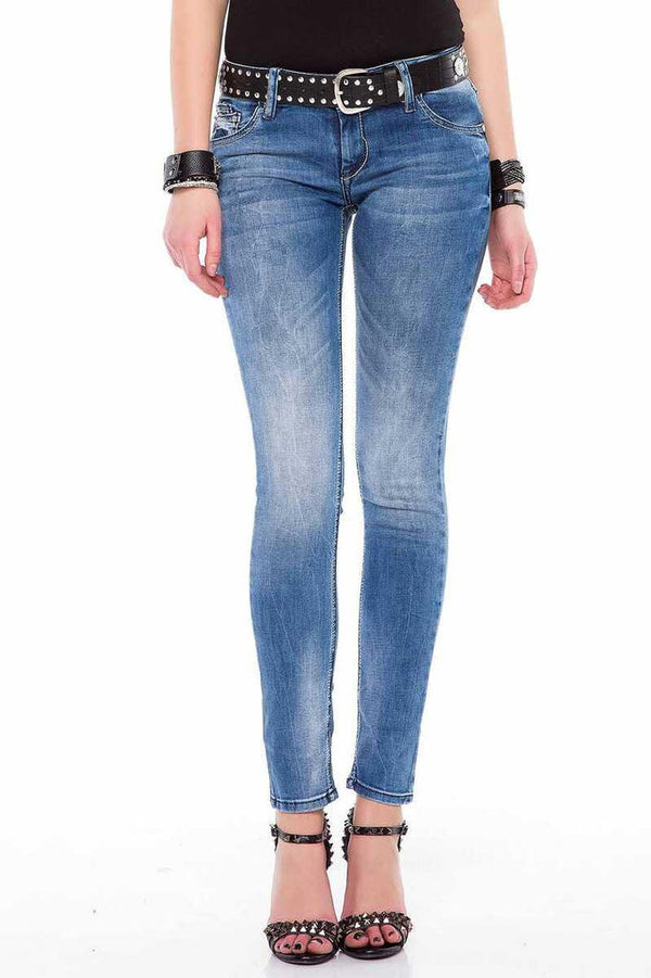 Cipo & Baxx WD344 Women's Slim Fit Basic Jean BLUE