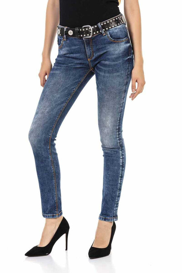Cipo & Baxx WD441 Slim Fit Jean Trousers BLUE