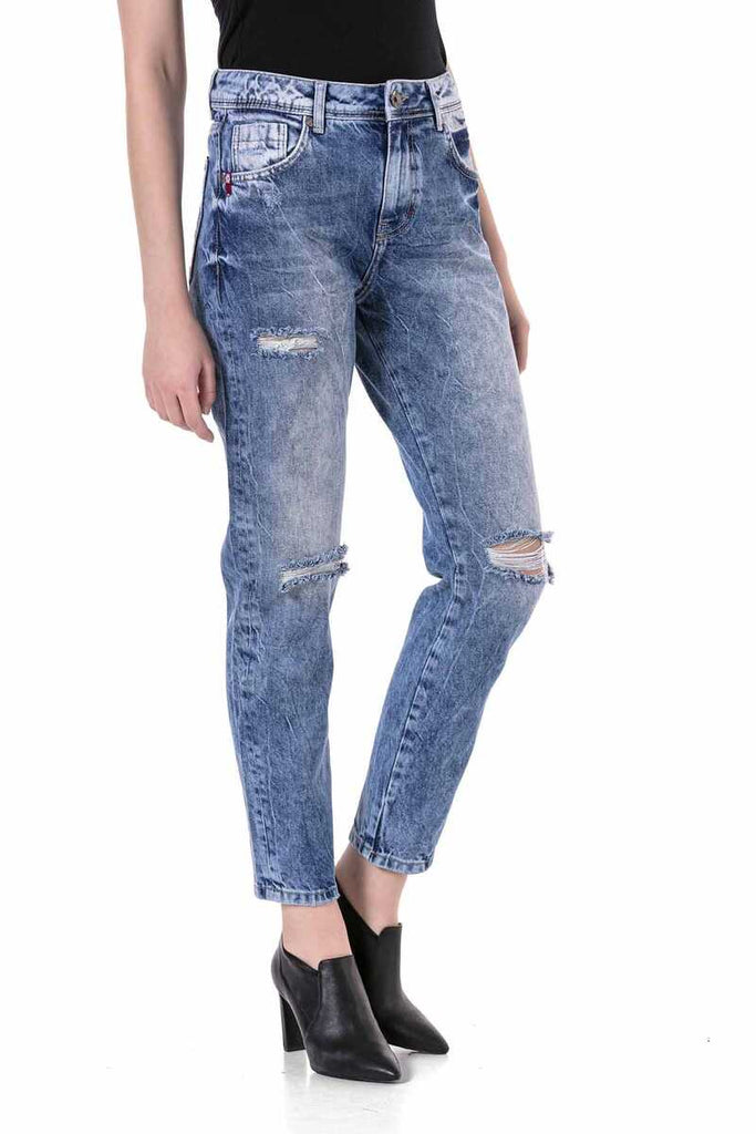 cipo & baxx WD447 Mom Jeans Ice Blue ICEBLUE