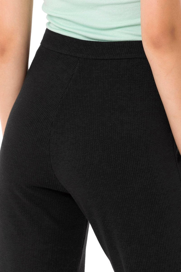 Cipo & Baxx WD488 Wide Leg Women's Trousers BLACK