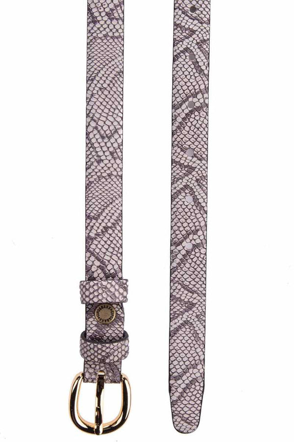 Cipo & Baxx WG113 Snake Skin Women's Belt BEIGE