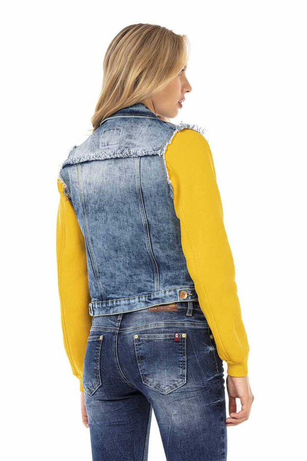 Cipo & Baxx WJ192 Women's Denim Jacket BLUE