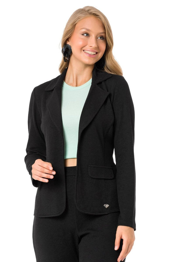 Cipo & Baxx WJ204 Blazer Women's Jacket BLACK