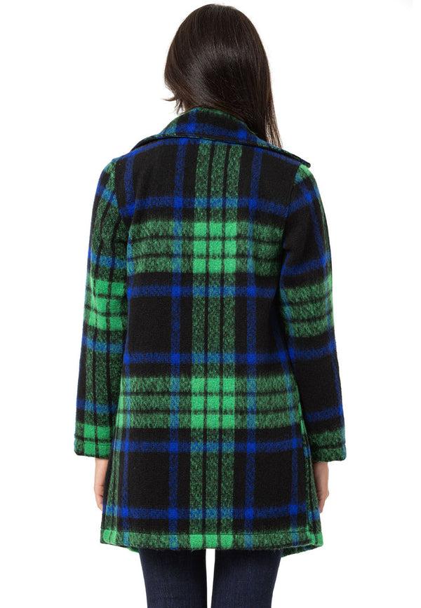 Cipo & Baxx WJ220 Women's Cashmere Coat GREEN