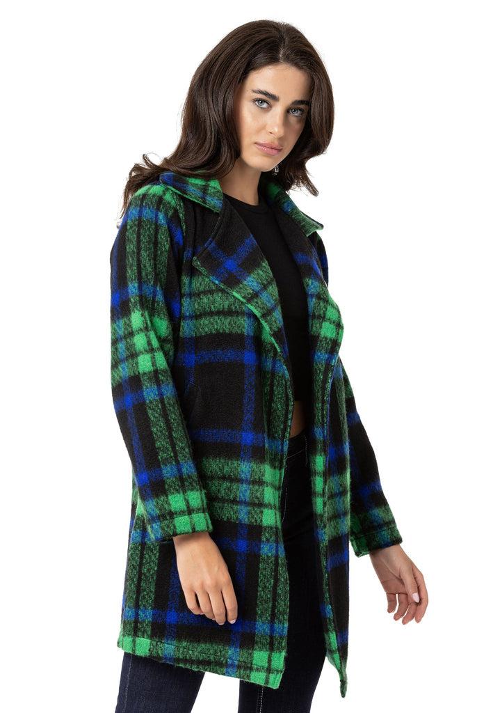 cipo & baxx WJ220 Women's Cashmere Coat GREEN