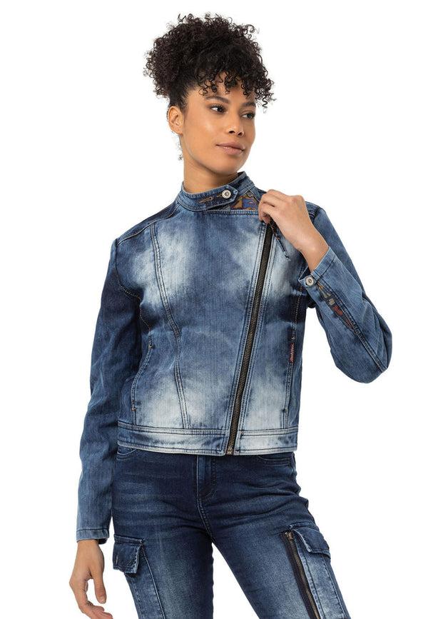 Cipo & Baxx WJ228 Women's Denim Jacket BLUE