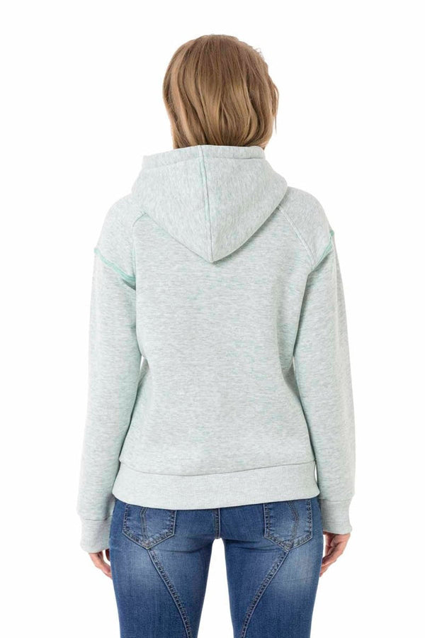 Cipo & Baxx WL330 Hooded Winter Sweatshirt MINT