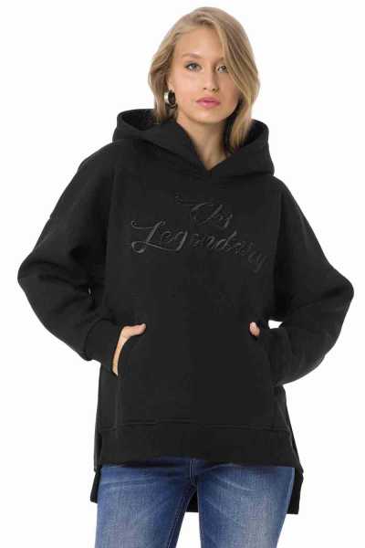 Cipo & Baxx WL331 Women's Super Soft Hoodie ECRU