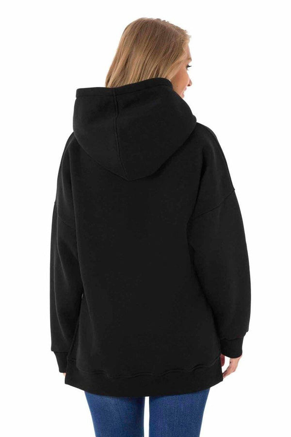 Cipo & Baxx WL331 Women's Super Soft Hoodie ECRU