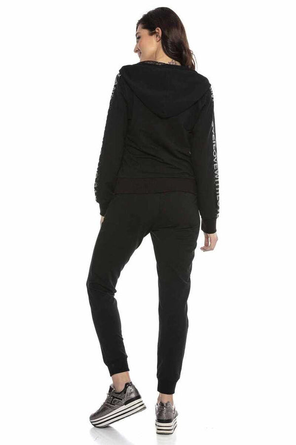 Cipo & Baxx WLR132 Stone Tracksuit Set BLACK