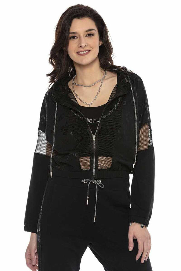 Cipo & Baxx WLR138 Women's Black Tracksuit Set BLACK