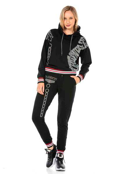 cipo & baxx WLR139 Black Tracksuit Set BLACK