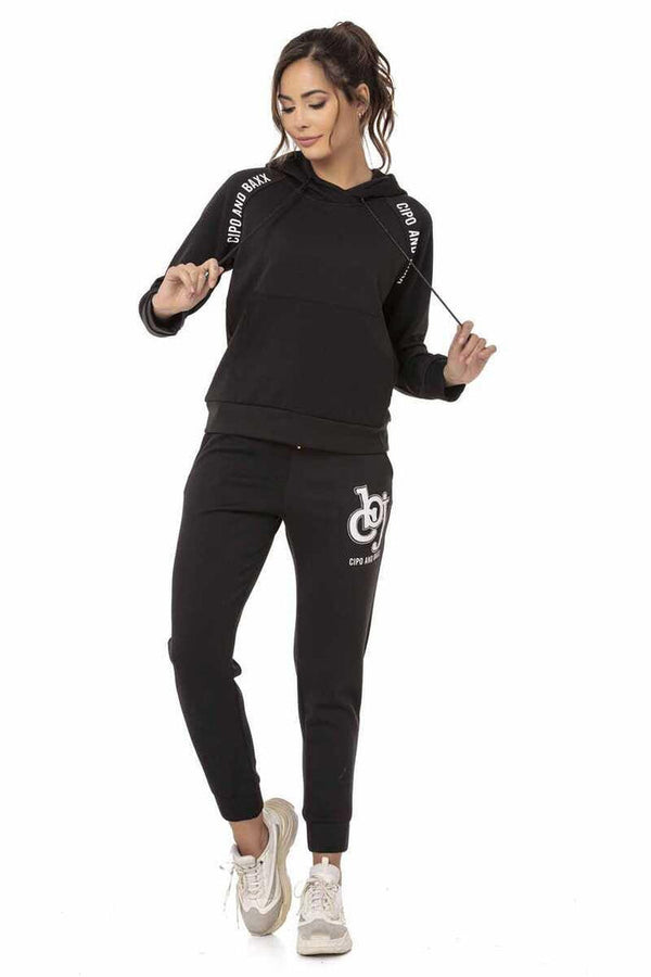 Cipo & Baxx WLR147 Women's Tracksuit Set BLACK