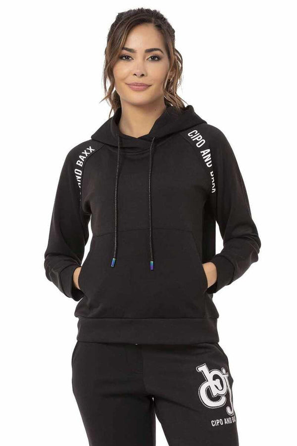 Cipo & Baxx WLR147 Women's Tracksuit Set BLACK