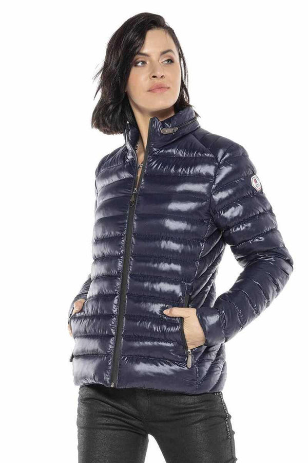 Cipo & Baxx WM113 Women's Puffer Coat DARKBLUE