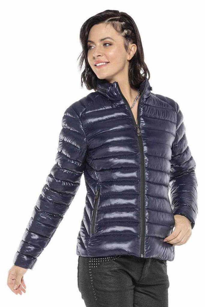 cipo & baxx WM113 Women's Puffer Coat DARKBLUE