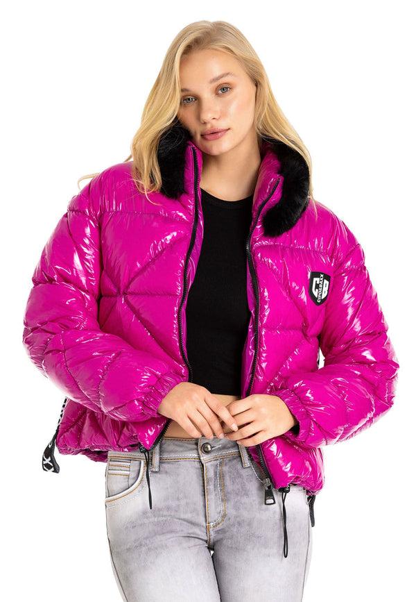 Cipo & Baxx WM134 Women's Puffer Coat BLACK