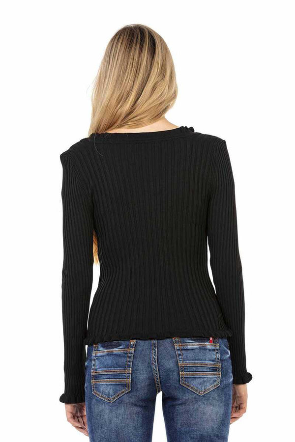 Cipo & Baxx WP206 Striped Knitwear BLACK